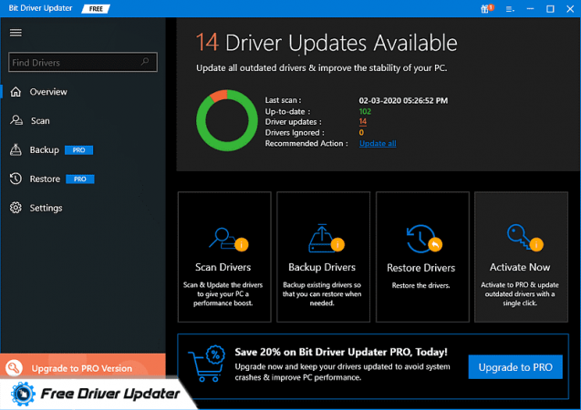 free driver updater windows 10 no registration