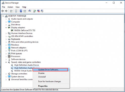 nvidia audio driver