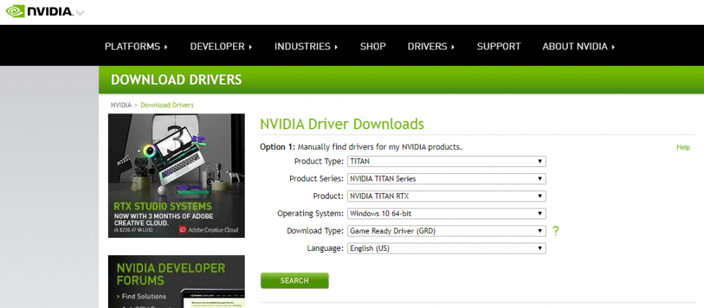 Update Audio Driver From NVIDIA’s Official Website