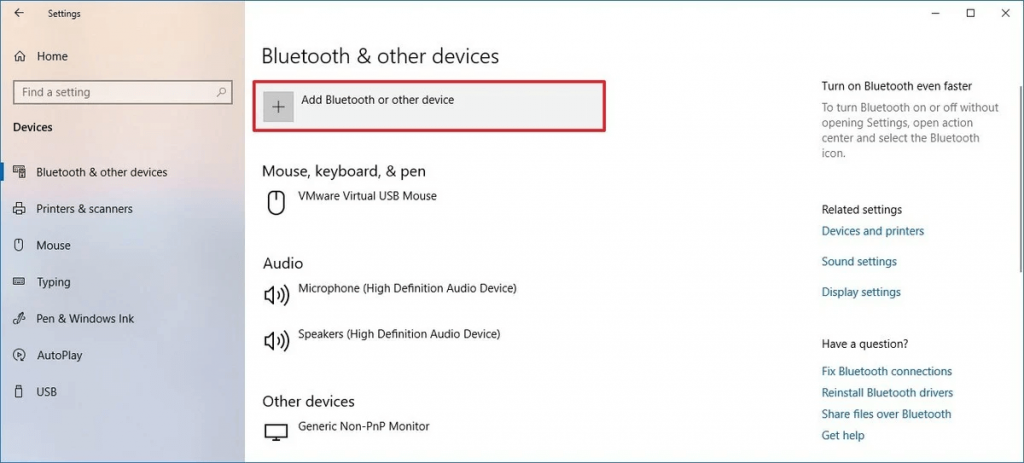 Check second display connection via Wireless device to fix Second Monitor not detected 