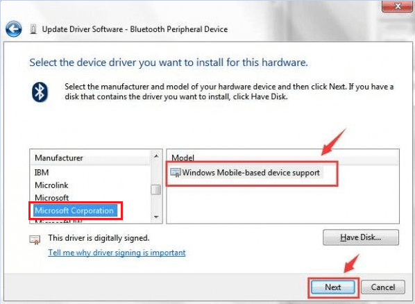Windows Mobile-based device support