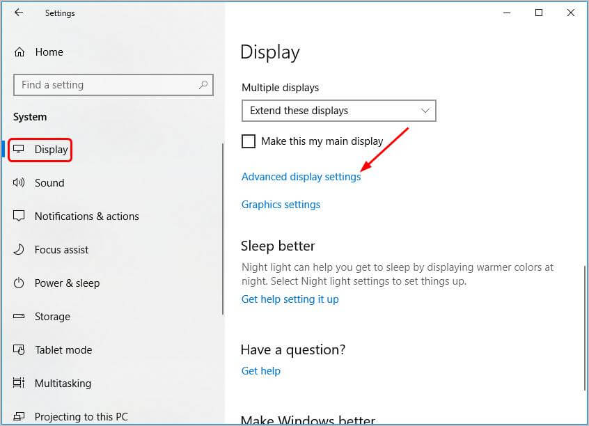 Check Monitor Refresh Rates to Fix Second Monitor Not Detected Problem