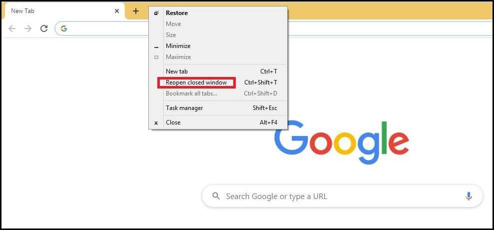 How to Open a Recently Closed Tab in Chrome Step by Step