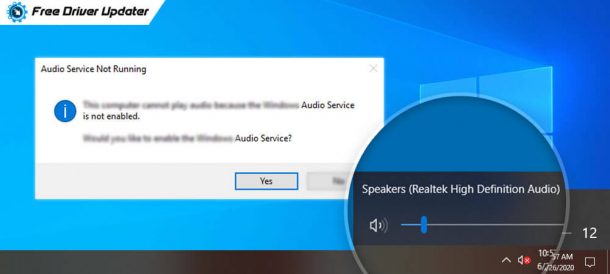 audio service is not running windows 8
