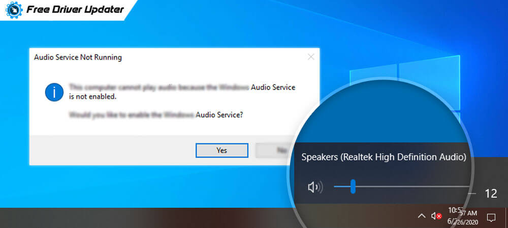 windows audio services not responding