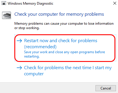 Use Windows Memory Diagnostic and fix Faulty Hardware Corrupted Page on Windows