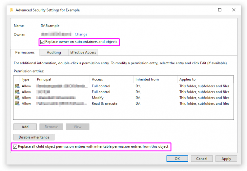 Fix "Failed To Enumerate Objects in the Container Access is Denied" Error on Windows 10