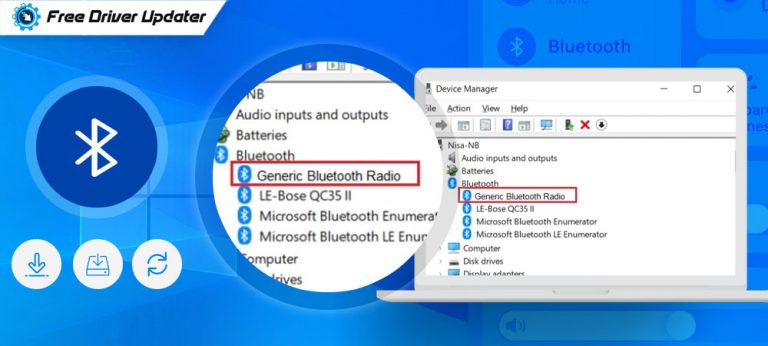 generic bluetooth radio driver error