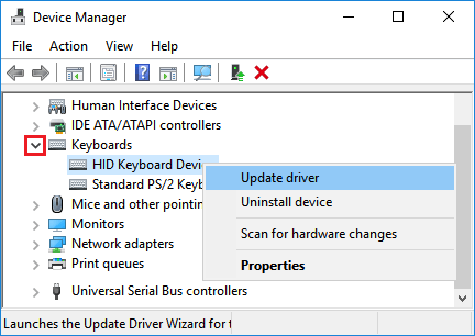 microsoft hid keyboard driver download code