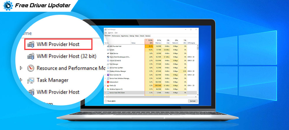 WMI Provider Host: High CPU Usage on Windows 10