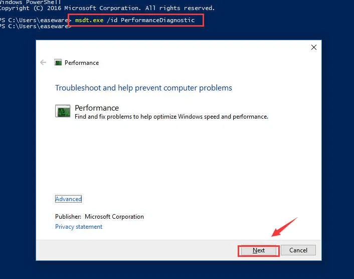 PowerShell window-WMI Provider Host high CPU