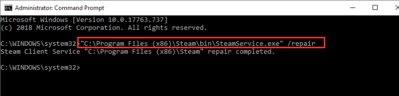 steam service error
