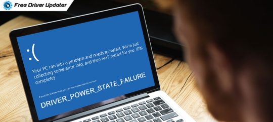 driver power state failure windows 10 on hp laptop