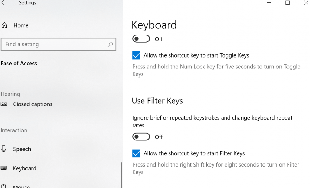 Use Filters Key option and fix enter key not working