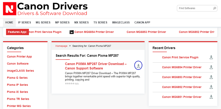 download driver printer canon mp287 untuk windows 8