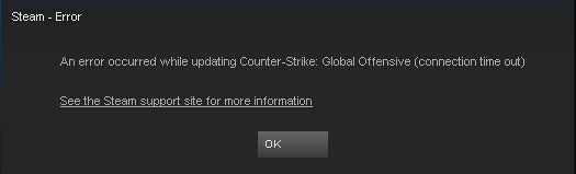 steam error - an error occurred while updating