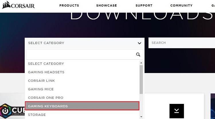 search your keyboard category from official CORSAIR website