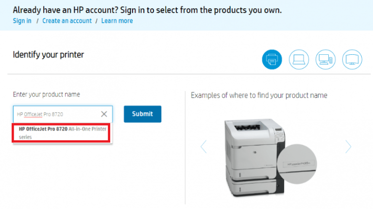 driver hp officejet pro 8720