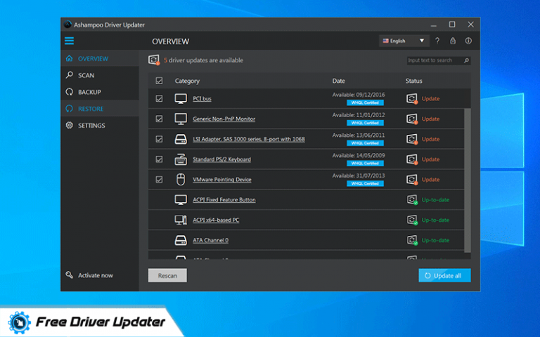 free driver updater software
