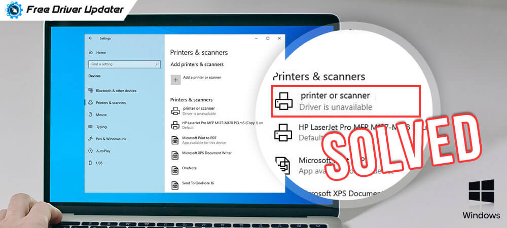 hp printer driver is unavailable to hp laptop how to fix