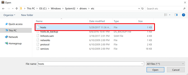 Host File in System 32 Folders