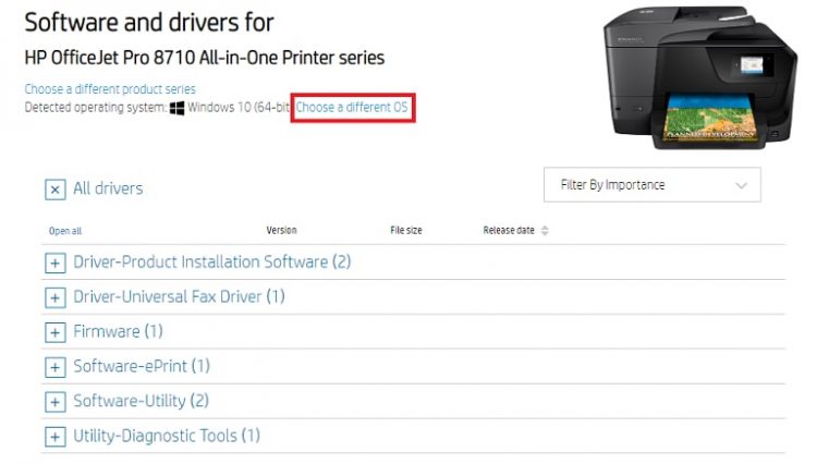 download driver hp officejet pro 8710 windows 10
