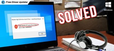 dell install realtek hd audio driver failure error code 0001