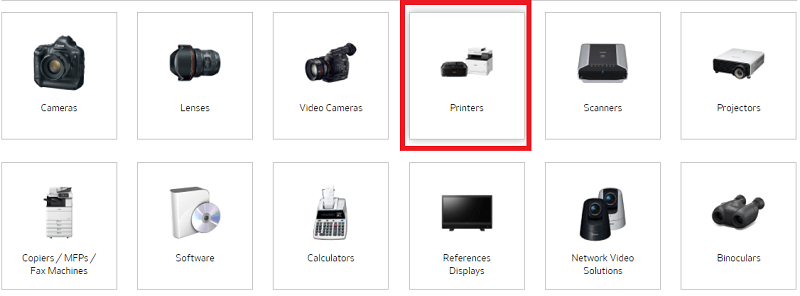 choose printer from product list