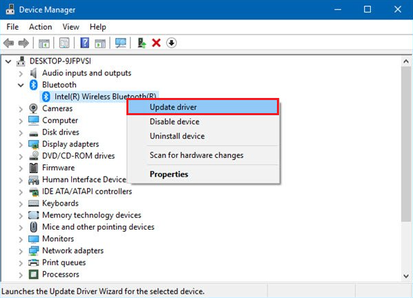 How To Install Update And Fix Bluetooth Driver In Windows 10 5515