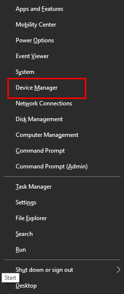 choose Device Manager