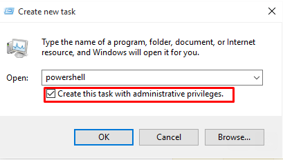 Create This Task With Administrative Privileges