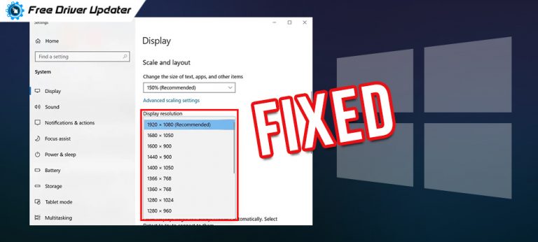 Stretched Screen Horizontally Issues in Windows 10 [FIXED]