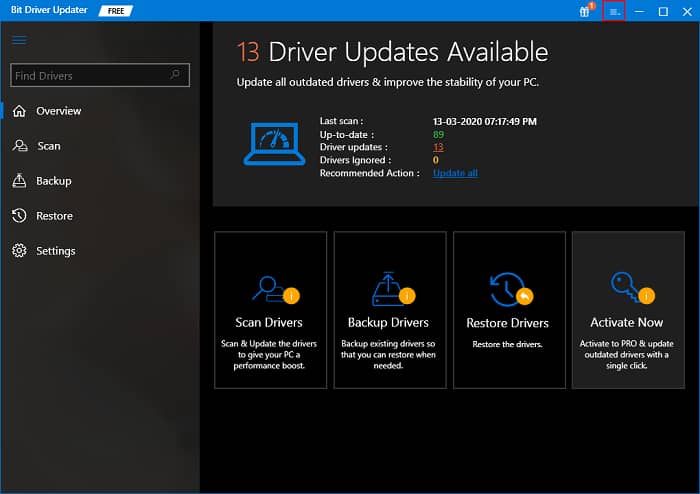 Driver Updater for outdated or Broken Drivers