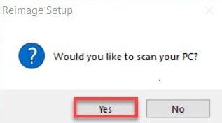 Scan your PC with Reimage