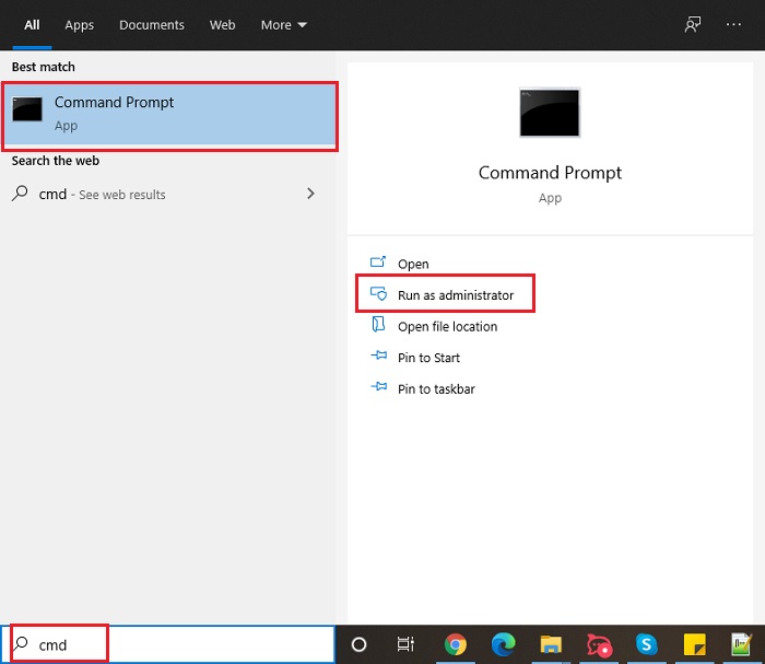 Run Command Prompt as Administrator