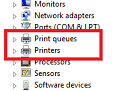 Search for Printer or Print Queues in Device Manager