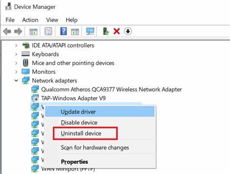 Uninstall Network Device Driver