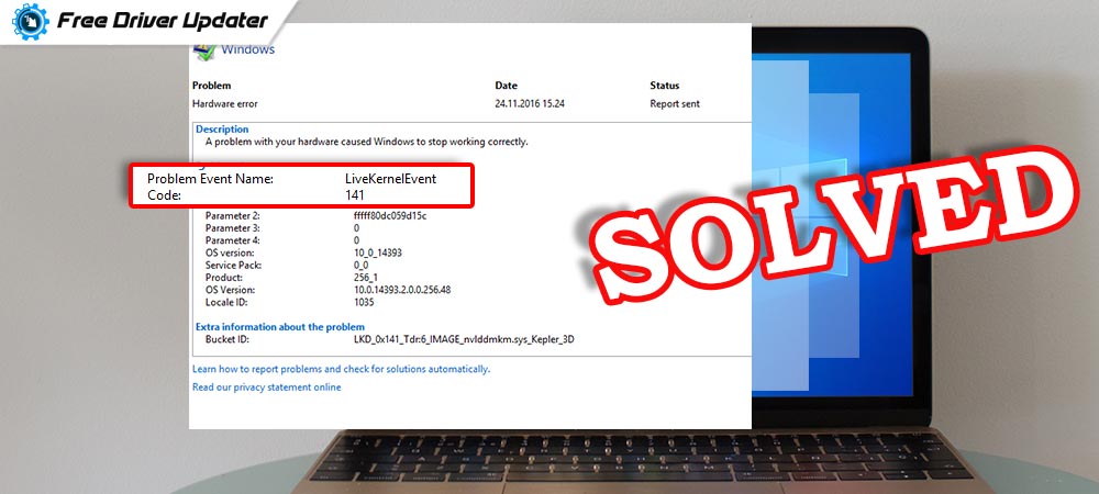 How to Fix LiveKernelEvent 141 Hardware Error {SOLVED}