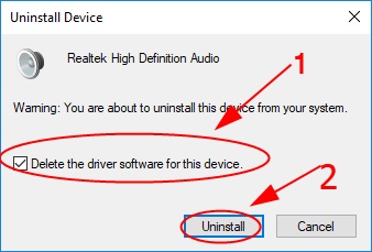 click on the Uninstall optiona