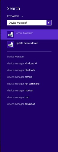 Search for Device Manager