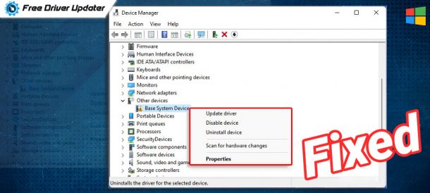 Base System Device Driver Download For Windows 11/10/8/7