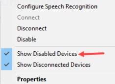 Show Disabled Device