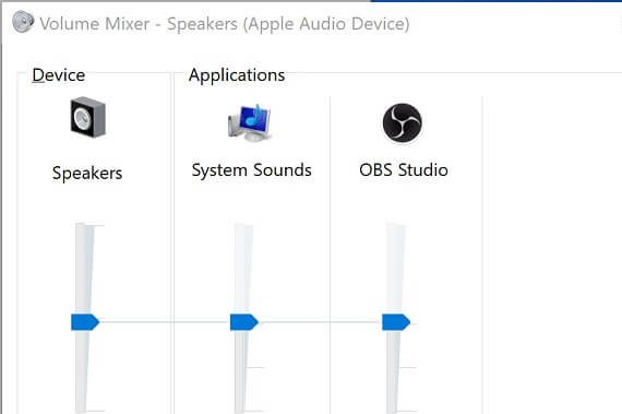 OBS Speaker icon