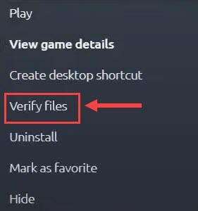 Verify files