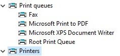Print queues