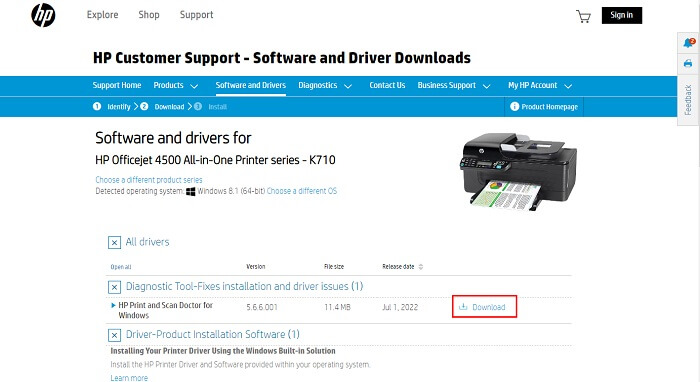 hp officejet 4500 drivers