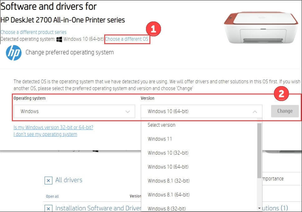 HP DeskJet 2700 Drivers Download and update in Windows 11,10,8,7