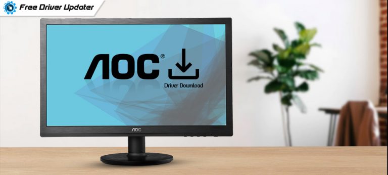 how to install aoc monitor drivers windows 10