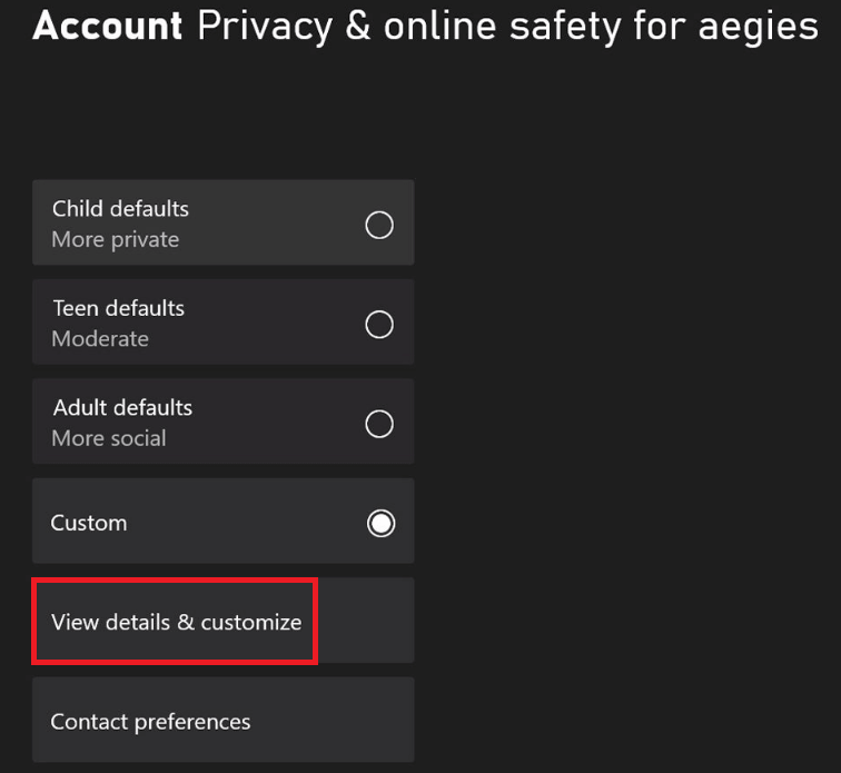 account Privacy & online safety for aegies