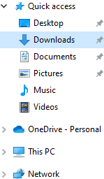 Downloads folder
